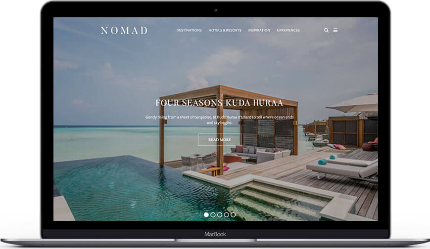 NOMAD -  Codedrill wordpress Website portfolio